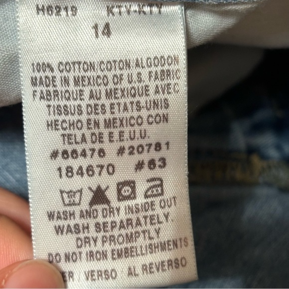 Tommy Hilfiger Womens Blue Jeans Straight Size 14 H6219 - Picture 4 of 4